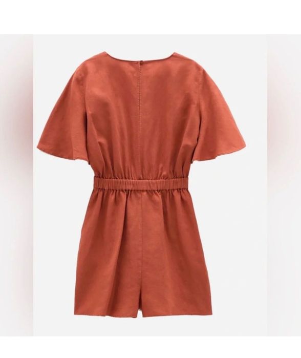 ZARA: 53% лен 47% памук гащеризон.
