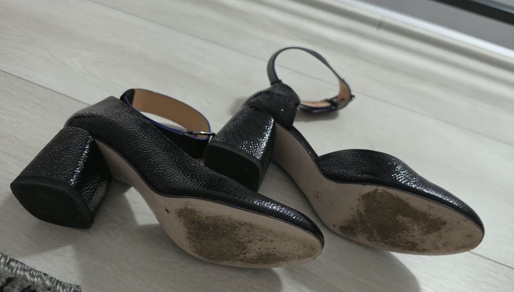 Pantofi Musette piele naturală lăcuită 37