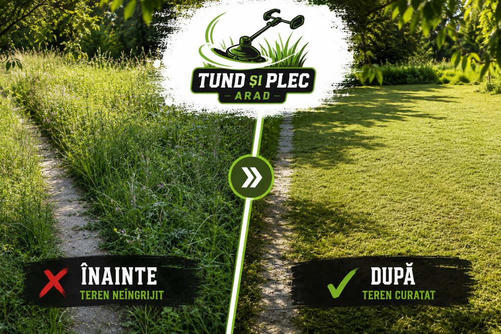 Tuns iarbă, Tăiere iarbă, Cosit cu motocoasa, Curățare terenuri