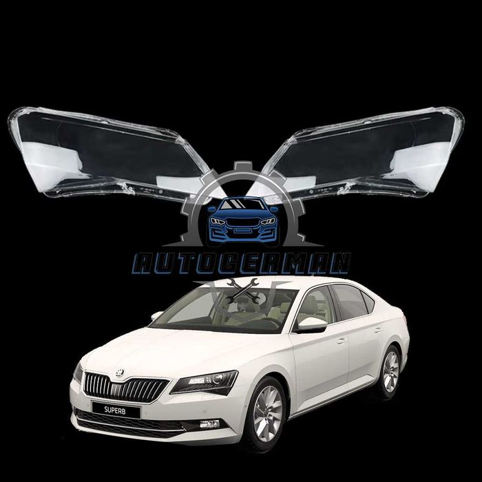 Капаци фарове Skoda Superb 3 (16-19) стъкло фар крушки Шкода Супърб 3 xenon
