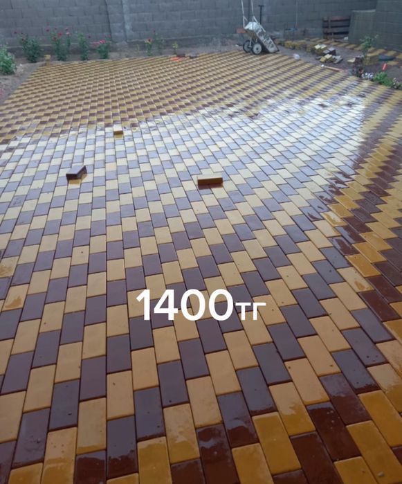 укладка брусчатки от 1400
