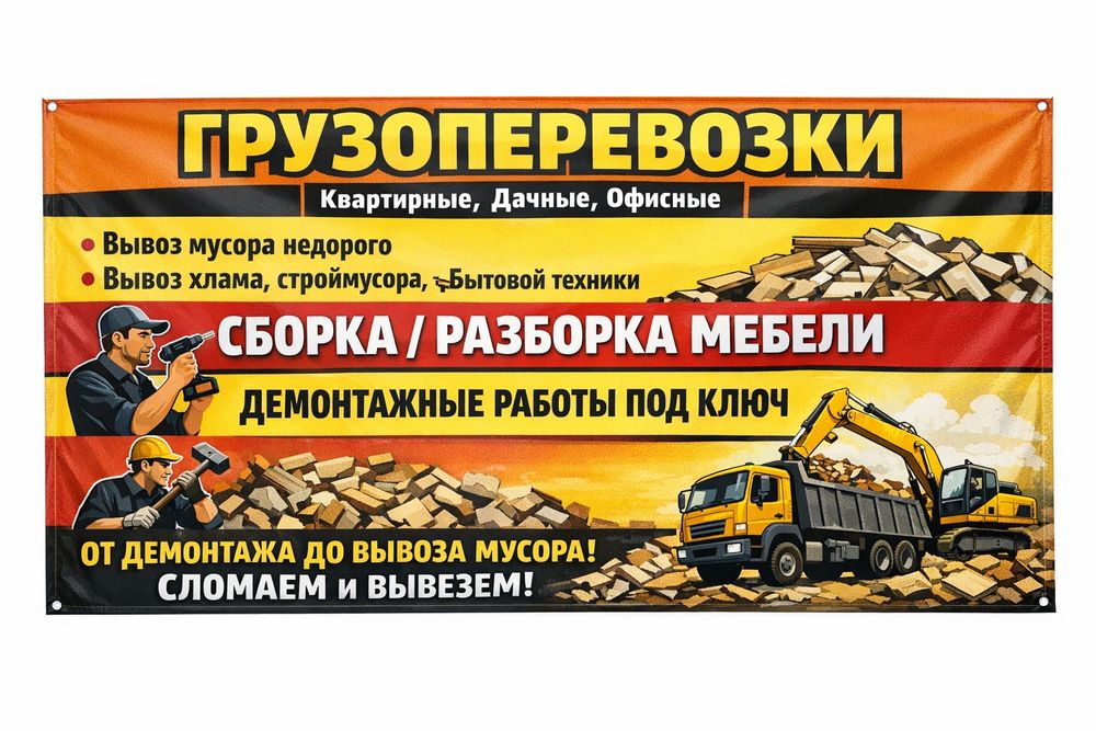 Грузчики вывоз мусора