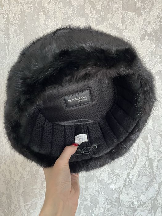 Норковая шапка-ушанка