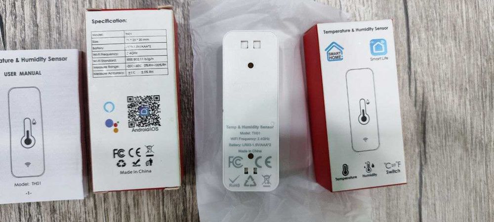 Датчик влажности и температуры WI-Fi Умный дом