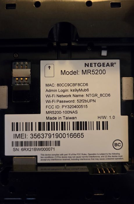 Netgear Nighthawk MR5200 5G Mobile Router