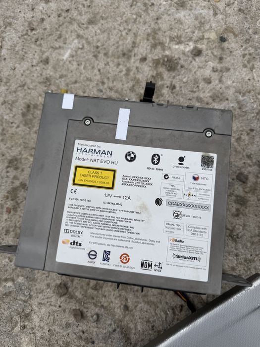 Нбт Hu бмв 3 ф30/31/32/33/34/36 навигация (nbt hu bmw f3x)