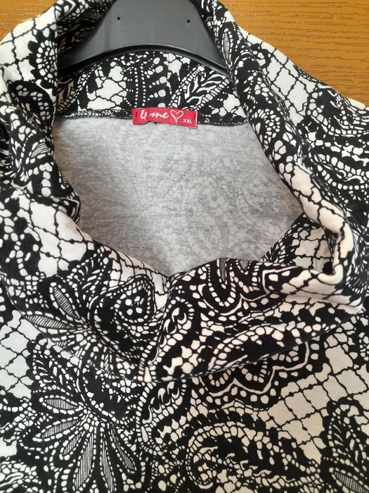 Дамска туника с голяма поло яка