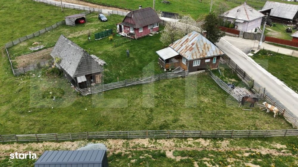 Teren 10.000 mp, cu 2 case, de vacanta, zona Maguri-Racatau