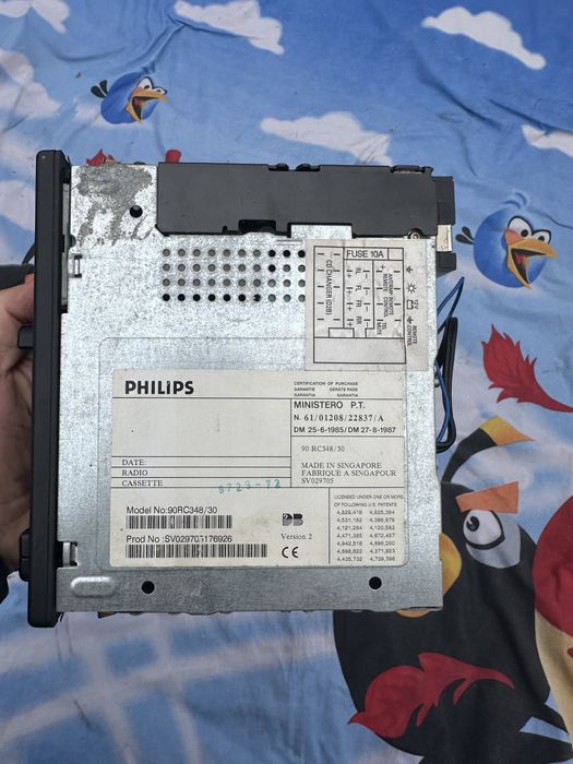 Radio casetofon retro Philips Rc348, magazie CD (