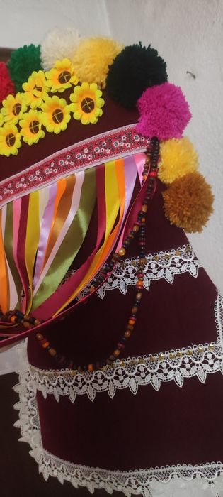 Кукерска маска, гугла, уникат, арт, ръчна бродерия