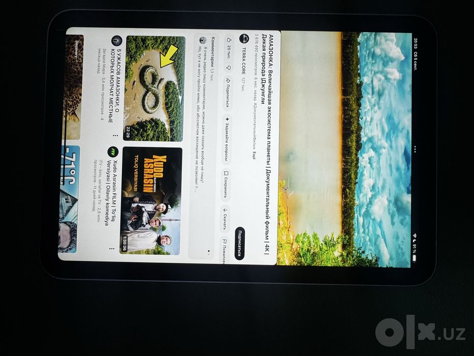 Ipad mini 6 juda zoʻr 400$ yangi turipti 20 kun ishkadim
