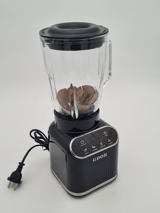 Blender profesional GDOR – 1200W | Smoothie, Milkshake, Ice Crush | Cană sticlă + To-Go