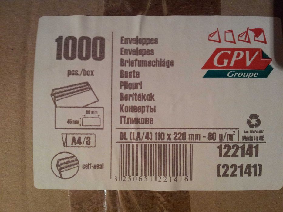 Plic DL (110 x 220) cu fereastra