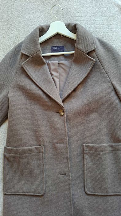 Дамско палто Marks & Spencer бежово   размер 38