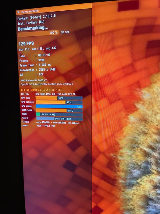 Rx 9060 xt 16gb XFX Swift OC trio