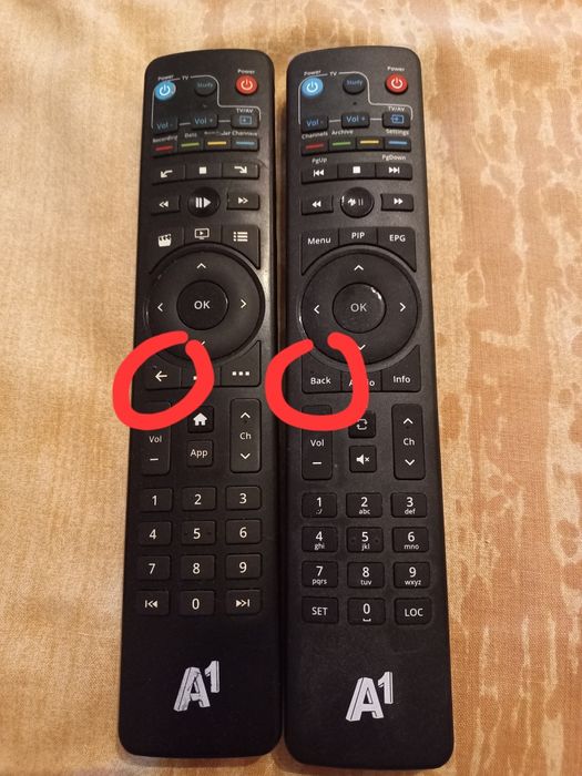 Дистанционно управление за цифрова телевизия от А1