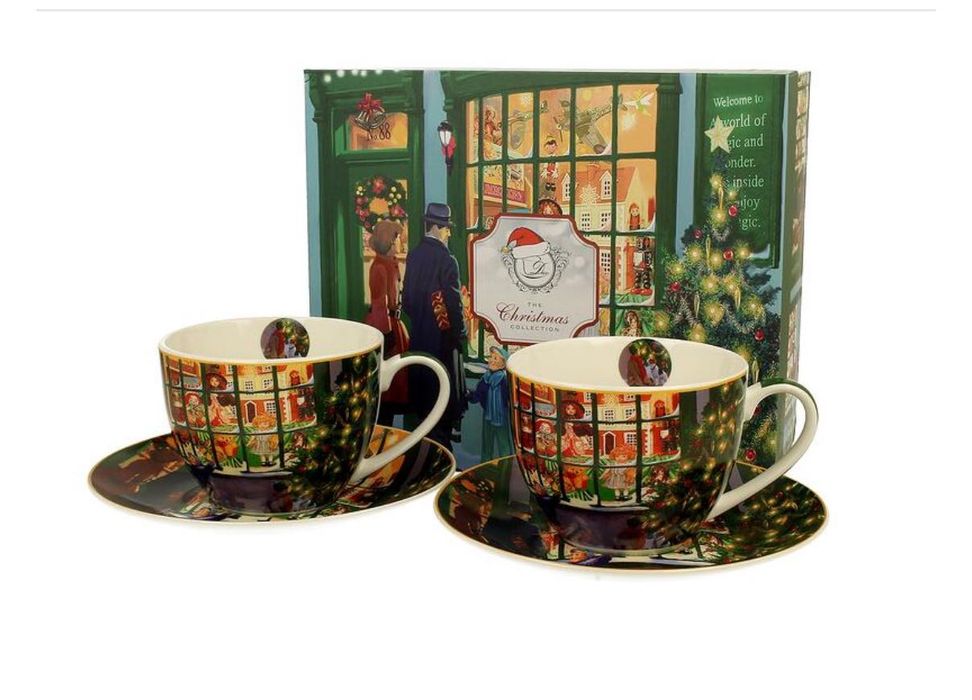 2 коледни чаши с подаръчна кутия