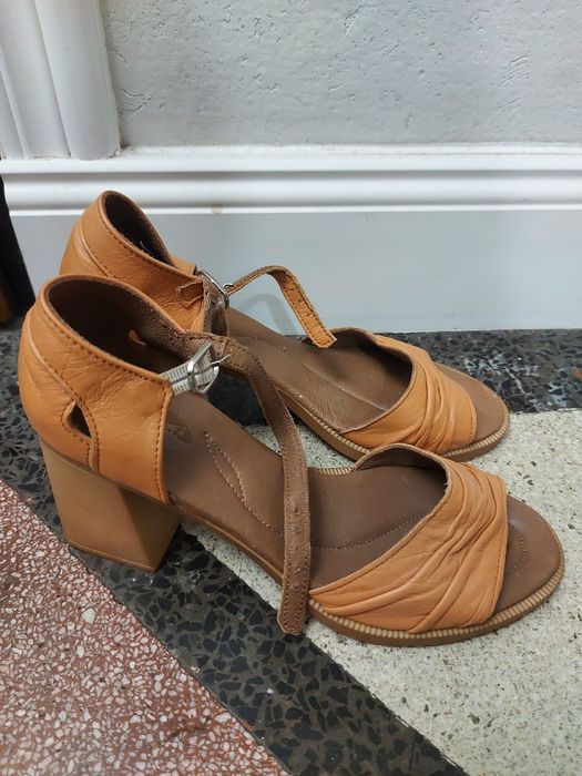 Дамски сандали, естествена кожа, 39 номер