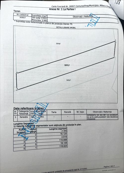 Vând  parcele de teren construcții  de 5-6 sau 7 ari Dragomirna