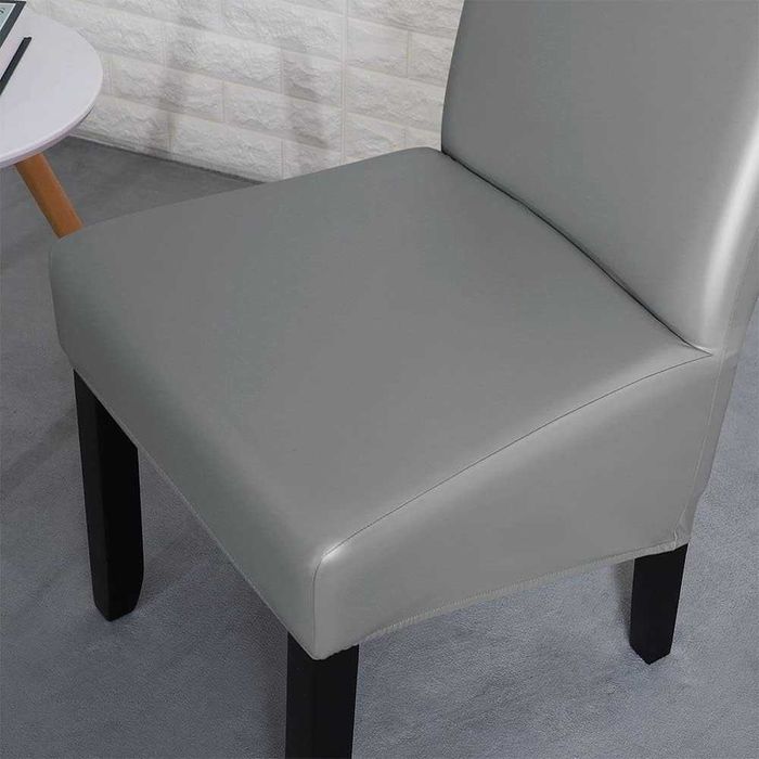 НОВИ! Комплект от 6 бр. XL калъфи за столове от PU кожа, водоустойчиви