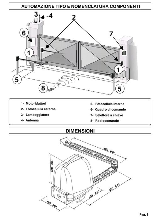 Автоматика за врати с крила на панти VDS IBIS
