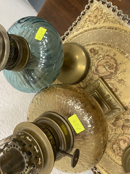 Френскa газенa лампa с месингова основа