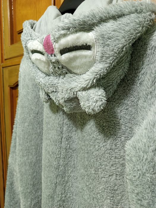 Pijama salopetă pufoasă, groasă