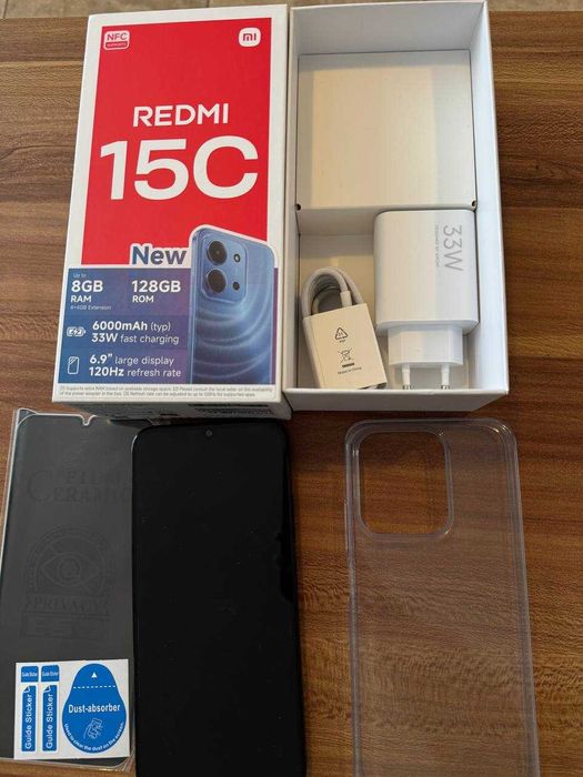 Xiaomi Redmi 15C – 4GB RAM / 128GB памет – ЧИСТО НОВ! (Black)