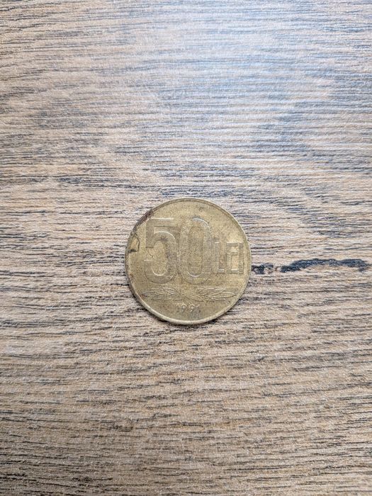 Moneda 50 Lei Alexandru Ioan Cuza 1991
