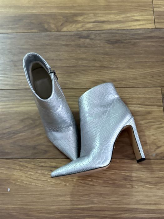 Серебристый полуботинки