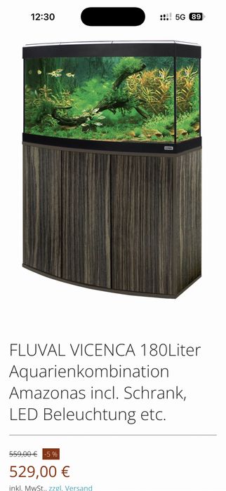 Аквариум Fluval Vicenza 180