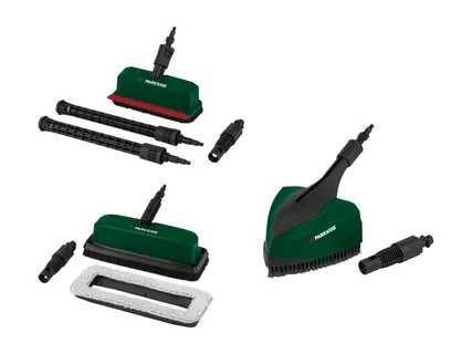 Parkside Накрайник Приставка за водоструйка Четка 4 вида