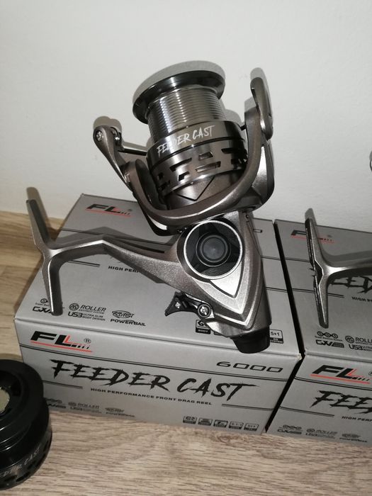 Set 2 Mulinete FL Feeder Cast 6000 10 Rulment model nou