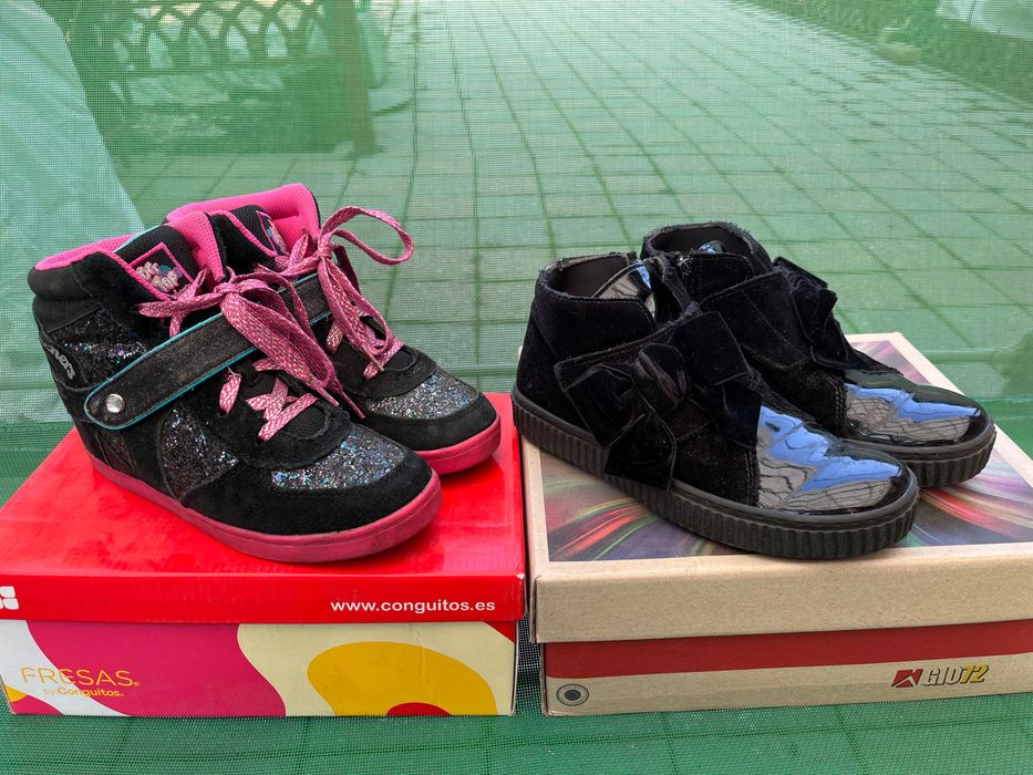 Ботинки на девочку 34р, 35р