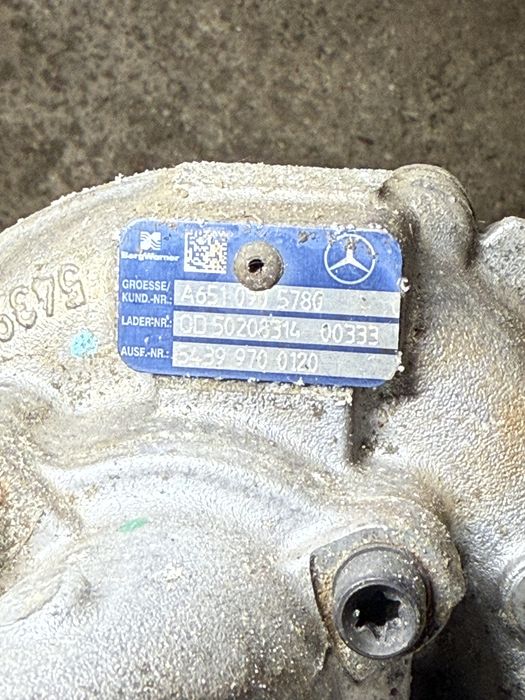 MERCEDES 2.2 CDI OM651 turbo  тyрбо  w 204