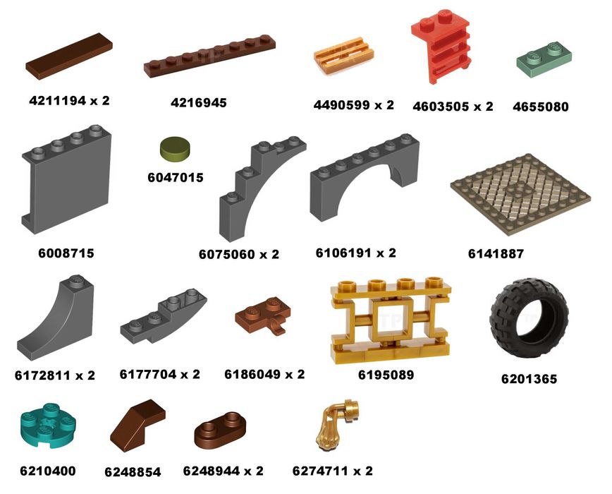 Lego 70677 Ninjago Land Bounty incomplet