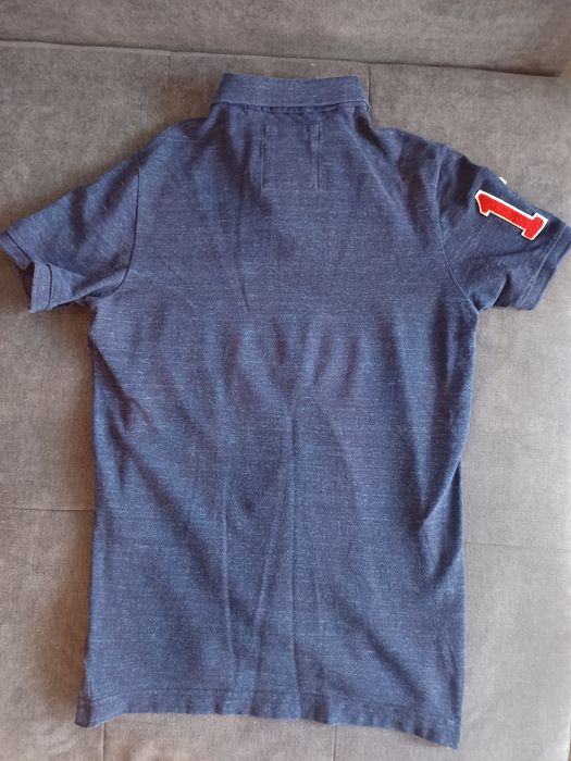Тъмносиня поло тениска Superdry