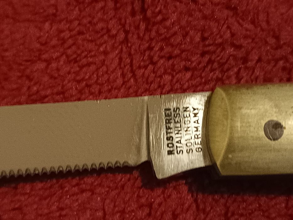 Стар нож за плодове hermann laue solingen