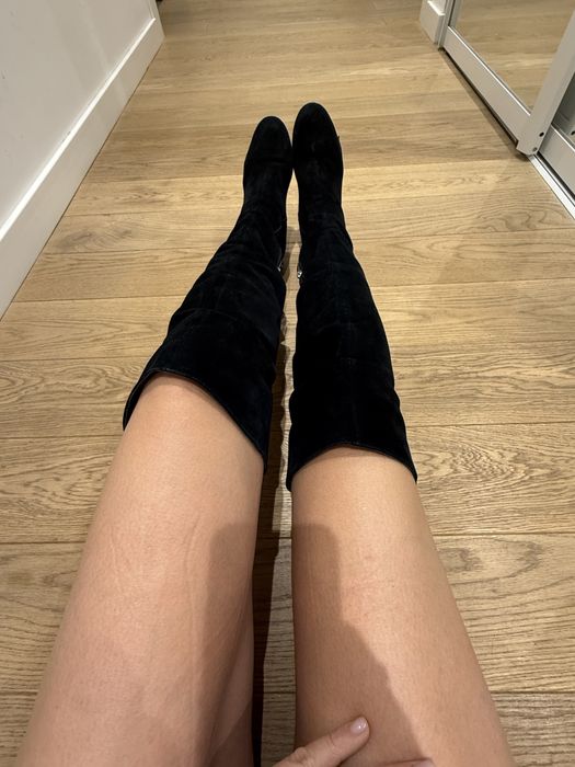 Cizme lungi din piele intoarsa Marc Lewis