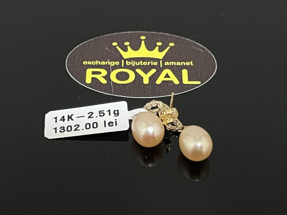 Bijuteria Royal CB : Cercei aur 14k 2,51 grame