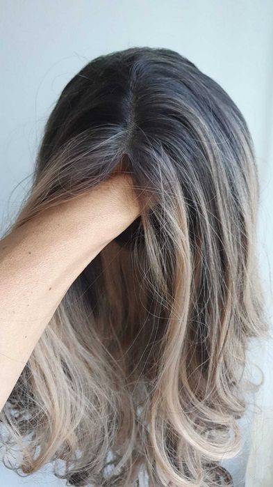 Peruca maro degrade 65 cm