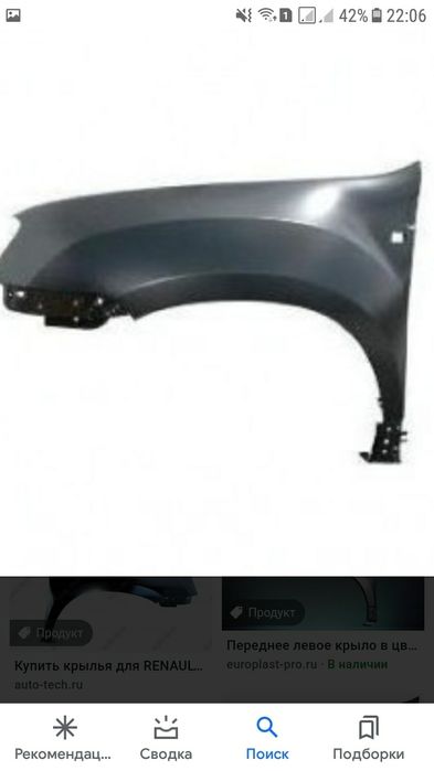 Кузовные детали RENAULT DUSTER