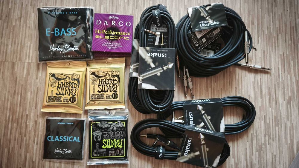 Set corzi chitara electrica acustica electroacustica clasica bass accesorii