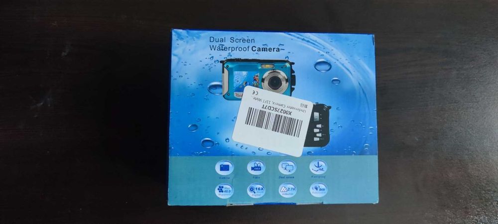 Подводна водоустойчива камера, до 3 метра, Full HD 2.7K 48MP автофокус