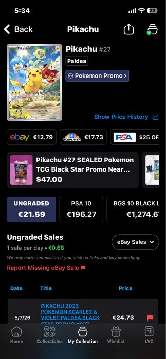 Card Pokemon Pikachu Promo