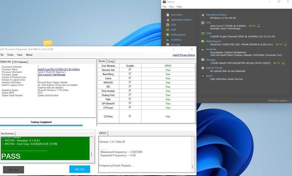 Procesor I7 6700K socket 1151 v1