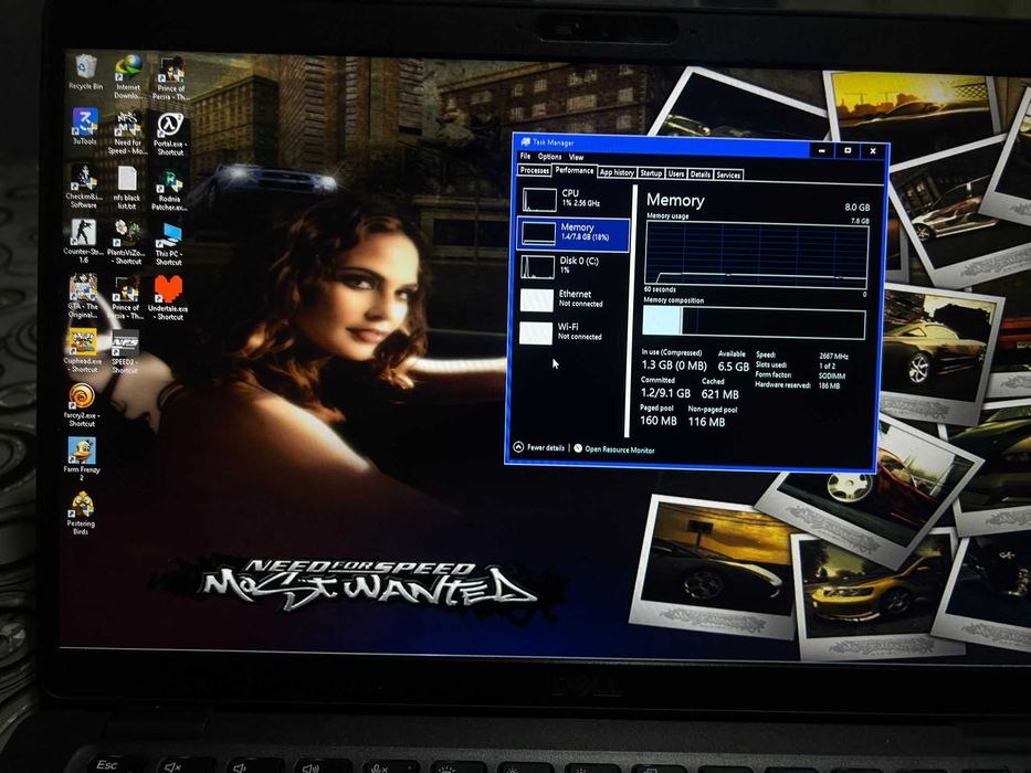 Dell Latitude 5400 i5 gen 8 cu 8 nuclee, 16GB RAM si SSD NVMe 512 GB