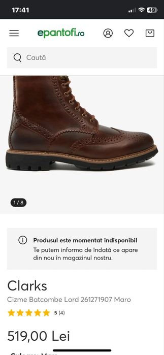 Vând ghete barbati piele mărimea 41.5