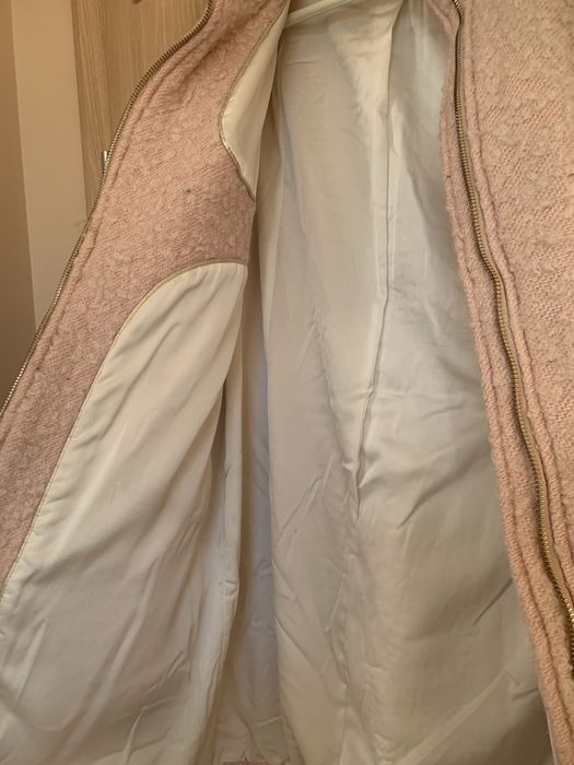 Розово букле палто S размер Street One