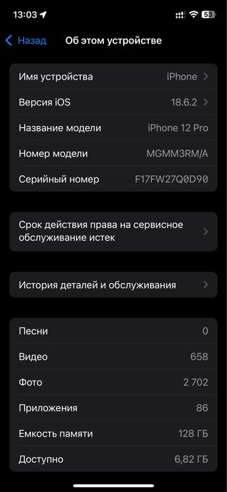 Iphone 12 pro 128/75